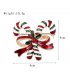 SB401 - Christmas Candy Kane Saree Brooch